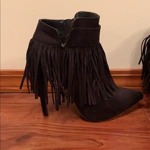 Tassel booties